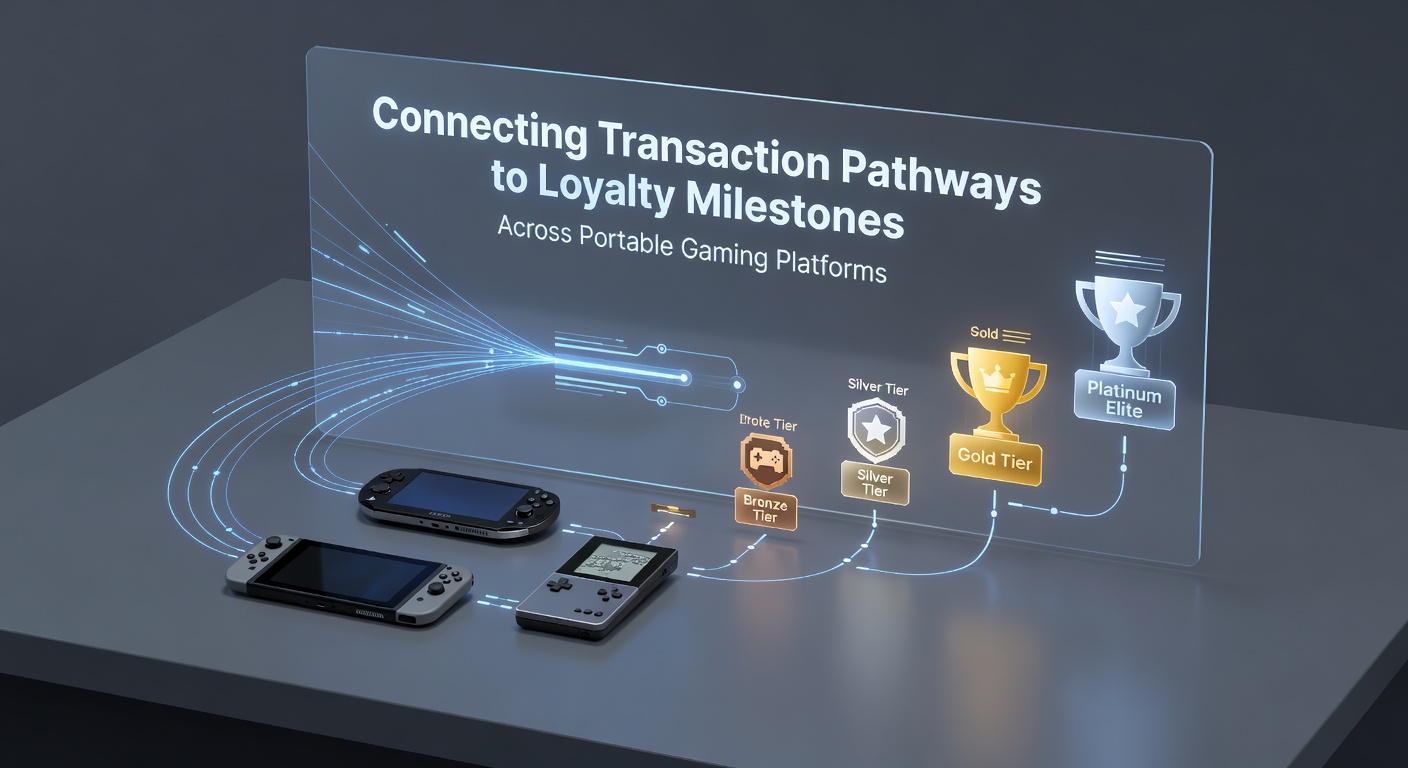 Example of loyalty milestone tracking dashboard on a portable gaming interface