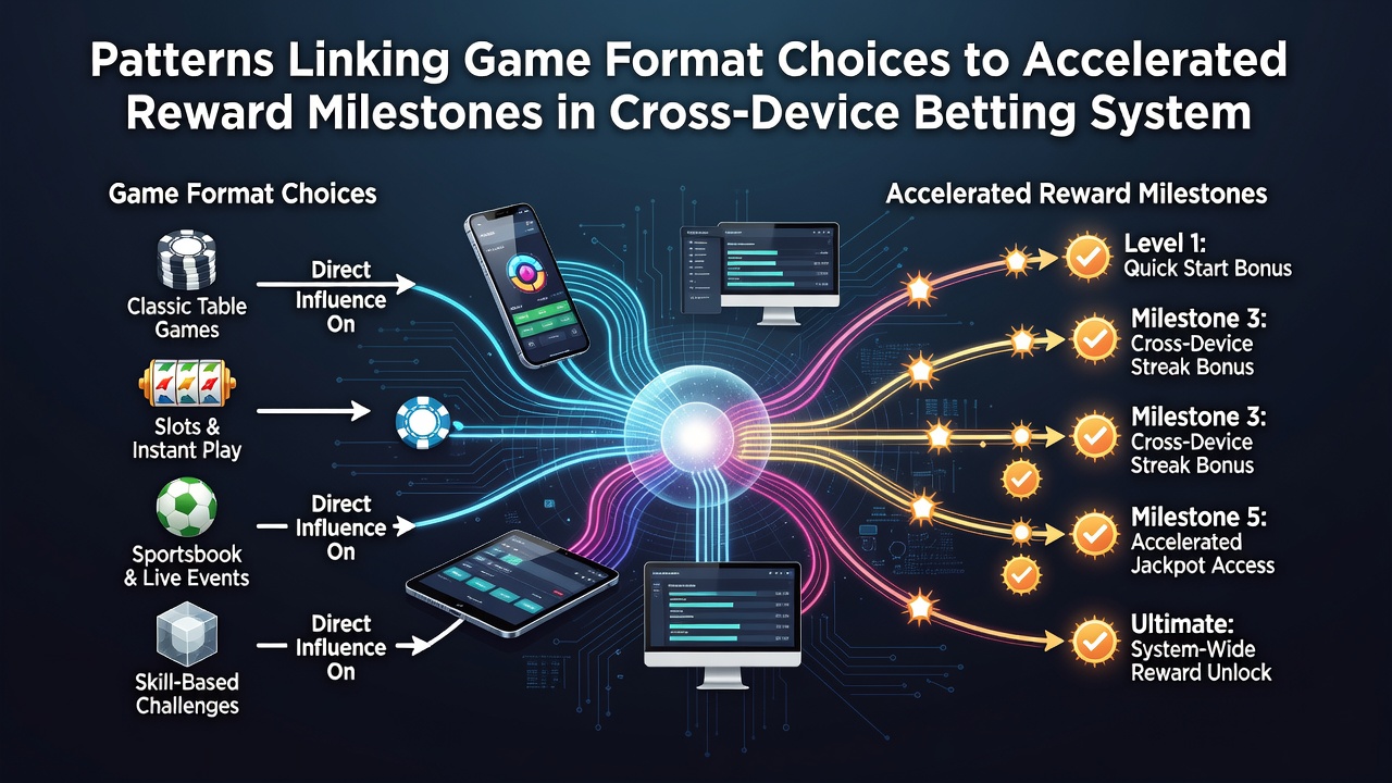 Analytics dashboard displaying game format patterns and accelerated reward timelines across devices