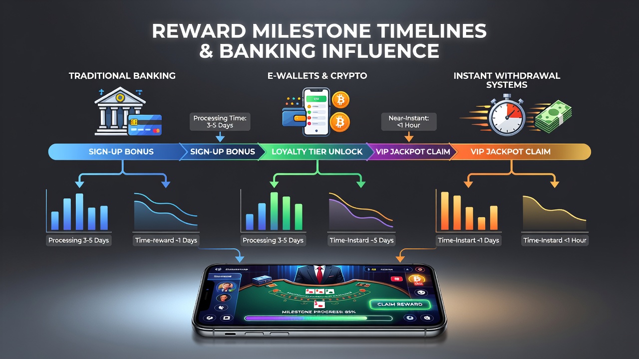 Live dealer mobile screen showing real-time deposit confirmation and updated reward progress bar